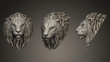 3D model Lion Head Sculpt (STL)